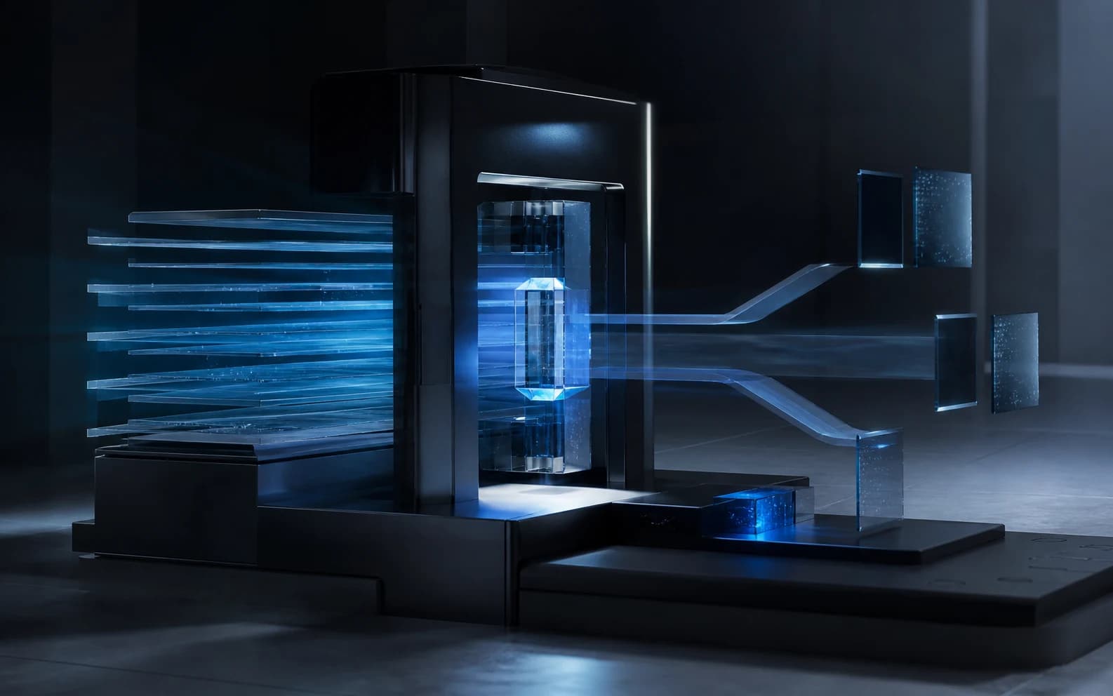 Layered evidence passing through an accountable AI verification chamber